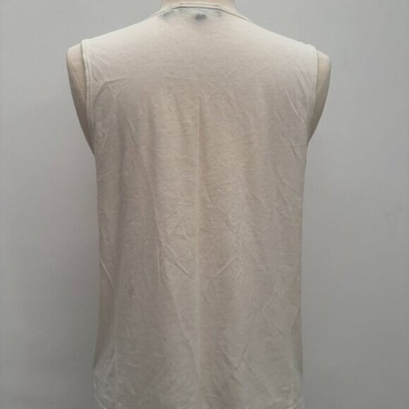 Theory White Organic Sleeveless Tank, Size Small - Picture 6 of 6